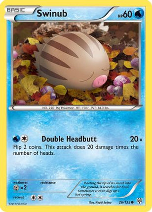 Swinub - 26/108 [Plasma Storm] Reverse Holofoil