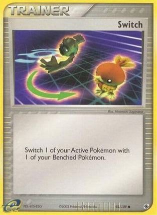 Switch - 92/109 [Ruby and Sapphire] Reverse Holofoil