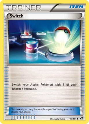 Switch - 104/114 [Black and White] Reverse Holofoil