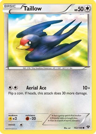Taillow - 102/106 [XY Base Set] Reverse Holofoil