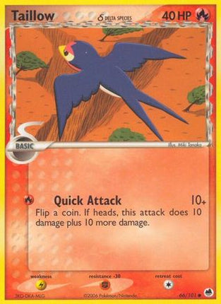 Taillow (Delta Species) - 66/106 [Dragon Frontiers] Reverse Holofoil