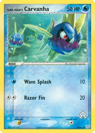 Team Aqua's Carvanha - 48/95 [Team Magma vs Team Aqua]
