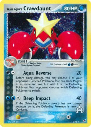Team Aqua's Crawdaunt - 2/95 [Team Magma vs Team Aqua] Reverse Holofoil