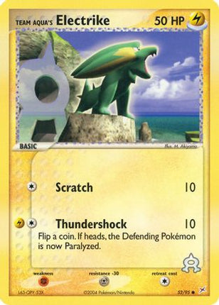 Team Aqua's Electrike - 52/95 [Team Magma vs Team Aqua]