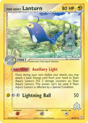 Team Aqua's Lanturn - 28/97 [Team Magma vs Team Aqua] Reverse Holofoil