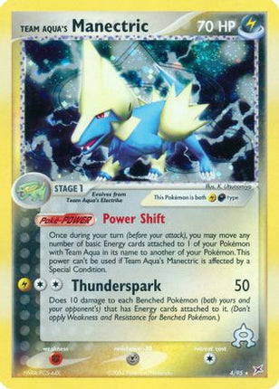 Team Aqua's Manectric - 4/95 [Team Magma vs Team Aqua] Holofoil