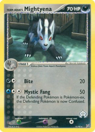 Team Aqua's Mightyena - 15/95 [Team Magma vs Team Aqua]
