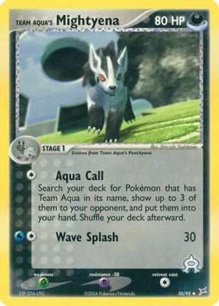 Team Aqua's Mightyena - 30/95 [Team Magma vs Team Aqua] Reverse Holofoil