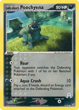 Team Aqua's Poochyena - 55/95 [Team Magma vs Team Aqua] Reverse Holofoil