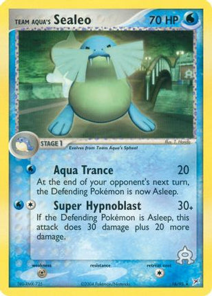 Team Aqua's Sealeo - 16/95 [Team Magma vs Team Aqua] Reverse Holofoil