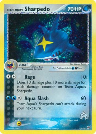 Team Aqua's Sharpedo - 5/95 [Team Magma vs Team Aqua] Reverse Holofoil