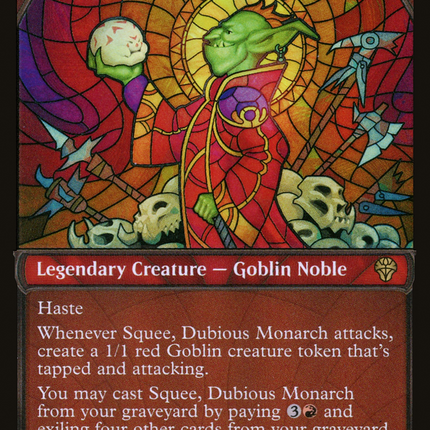 Squee, Dubious Monarch (Showcase) [Dominaria United] Textured Foil