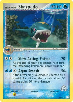 Team Aqua's Sharpedo - 18/95 [Team Magma vs Team Aqua] Reverse Holofoil