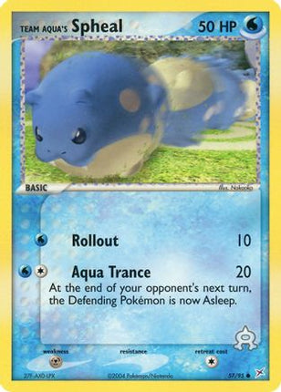 Team Aqua's Spheal - 57/95 [Team Magma vs Team Aqua]