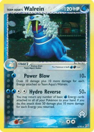 Team Aqua's Walrein - 6/97 [Team Magma vs Team Aqua] Holofoil