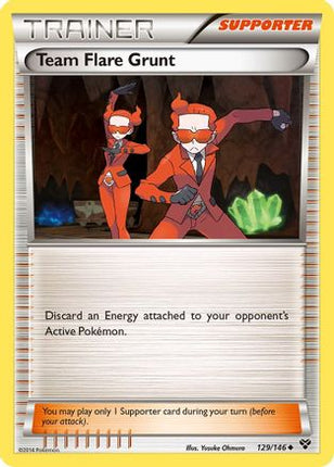Team Flare Grunt - 129/106 [XY Base Set] Reverse Holofoil