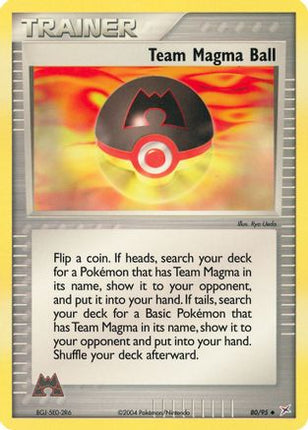 Team Magma Ball - 80/97 [Team Magma vs Team Aqua] Reverse Holofoil
