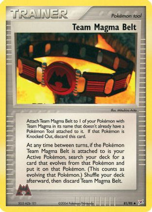 Team Magma Belt - 81/97 [Team Magma vs Team Aqua]