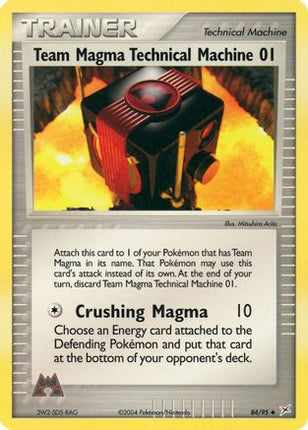 Team Magma Technical Machine 01 - 84/97 [Team Magma vs Team Aqua]