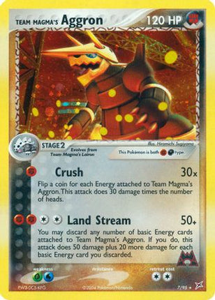 Team Magma's Aggron - 7/97 [Team Magma vs Team Aqua] Holofoil