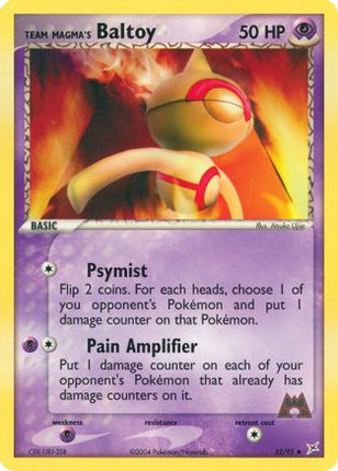 Team Magma's Baltoy - 32/95 [Team Magma vs Team Aqua] Reverse Holofoil