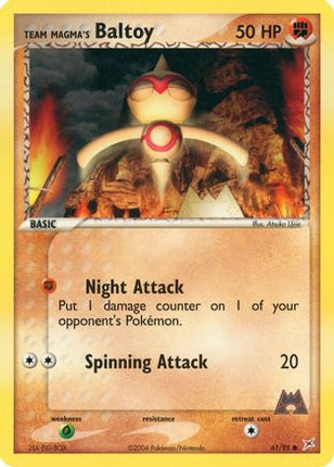 Team Magma's Baltoy - 61/95 [Team Magma vs Team Aqua] Reverse Holofoil