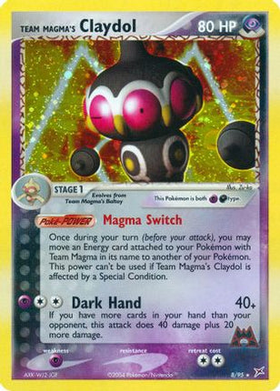 Team Magma's Claydol - 8/95 [Team Magma vs Team Aqua] Holofoil