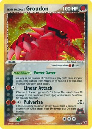 Team Magma's Groudon - 9/97 [Team Magma vs Team Aqua] Reverse Holofoil