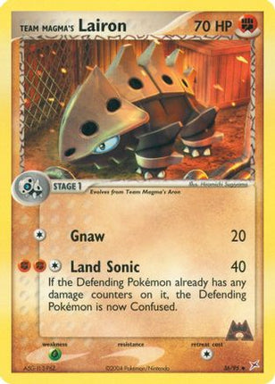 Team Magma's Lairon - 36/95 [Team Magma vs Team Aqua] Reverse Holofoil