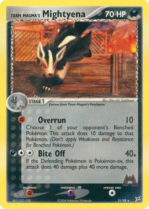 Team Magma's Mightyena - 21/95 [Team Magma vs Team Aqua]