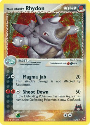 Team Magma's Rhydon - 11/95 [Team Magma vs Team Aqua] Reverse Holofoil
