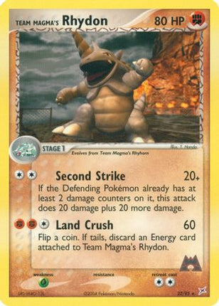 Team Magma's Rhydon - 22/95 [Team Magma vs Team Aqua]