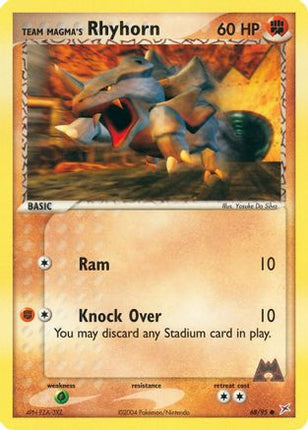 Team Magma's Rhyhorn - 68/95 [Team Magma vs Team Aqua] Reverse Holofoil