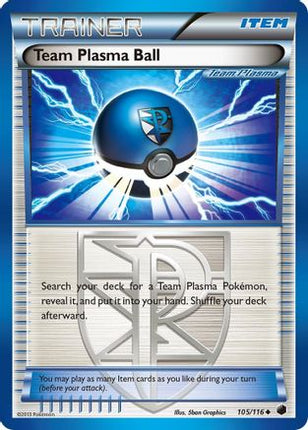 Team Plasma Ball (Team Plasma) - 105/106 [Plasma Freeze] Reverse Holofoil