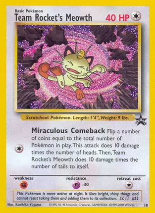 Team Rocket's Meowth - 18/null [WoTC Promo]