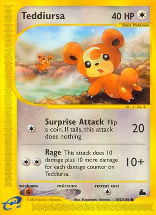 Teddiursa - 109/144 [Skyridge]
