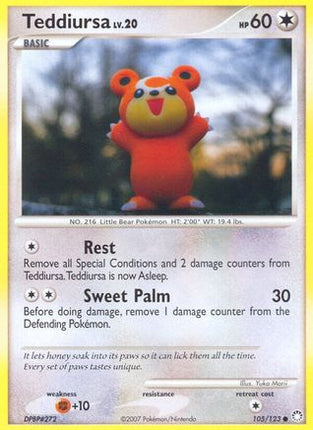 Teddiursa - 105/123 [Mysterious Treasures] Reverse Holofoil
