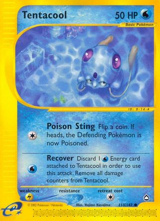 Tentacool - 113/147 [Aquapolis] Reverse Holofoil