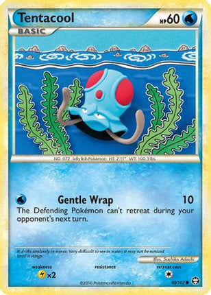 Tentacool - 80/106 [Triumphant] Reverse Holofoil