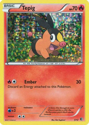 Tepig - 3/12 [McDonald's Promos 2011] Holofoil