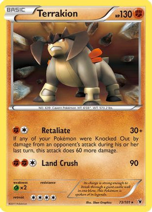 Terrakion - 73/101 [Noble Victories] Holofoil