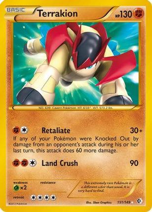 Terrakion - 151/149 [Boundaries Crossed] Holofoil
