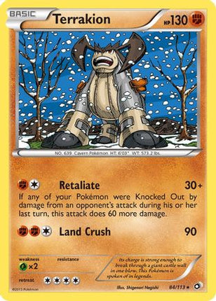 Terrakion - 84/106 [Legendary Treasures] Reverse Holofoil