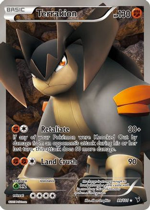Terrakion (99 Full Art) - 99/101 [Noble Victories] Holofoil