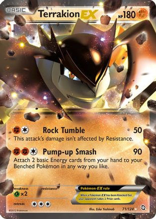 Terrakion EX - 71/124 [Dragons Exalted] Holofoil