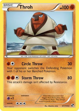 Throh - 61/114 [Black and White] Reverse Holofoil