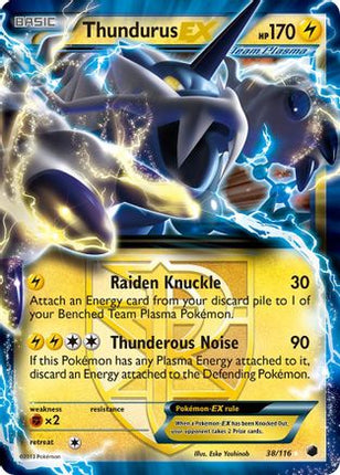 Thundurus EX (Team Plasma) - 38/106 [Plasma Freeze] Holofoil