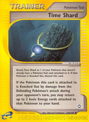 Time Shard - 135/147 [Aquapolis] Reverse Holofoil