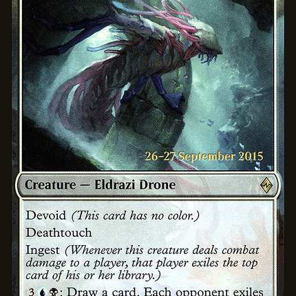 Fathom Feeder (devoid) [Battle for Zendikar Promos] Prerelease Foil