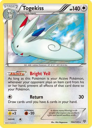 Togekiss - 104/108 [Plasma Storm] Reverse Holofoil